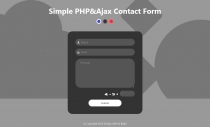 Simple PHP  Ajax Contact Form Screenshot 2