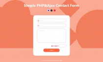 Simple PHP  Ajax Contact Form Screenshot 3