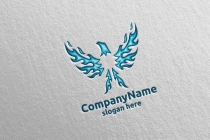 Eagle Logo With Fire And Flame Concept Design Screenshot 4