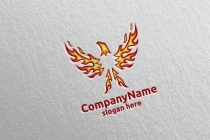 Eagle Logo With Fire And Flame Concept Design Screenshot 5