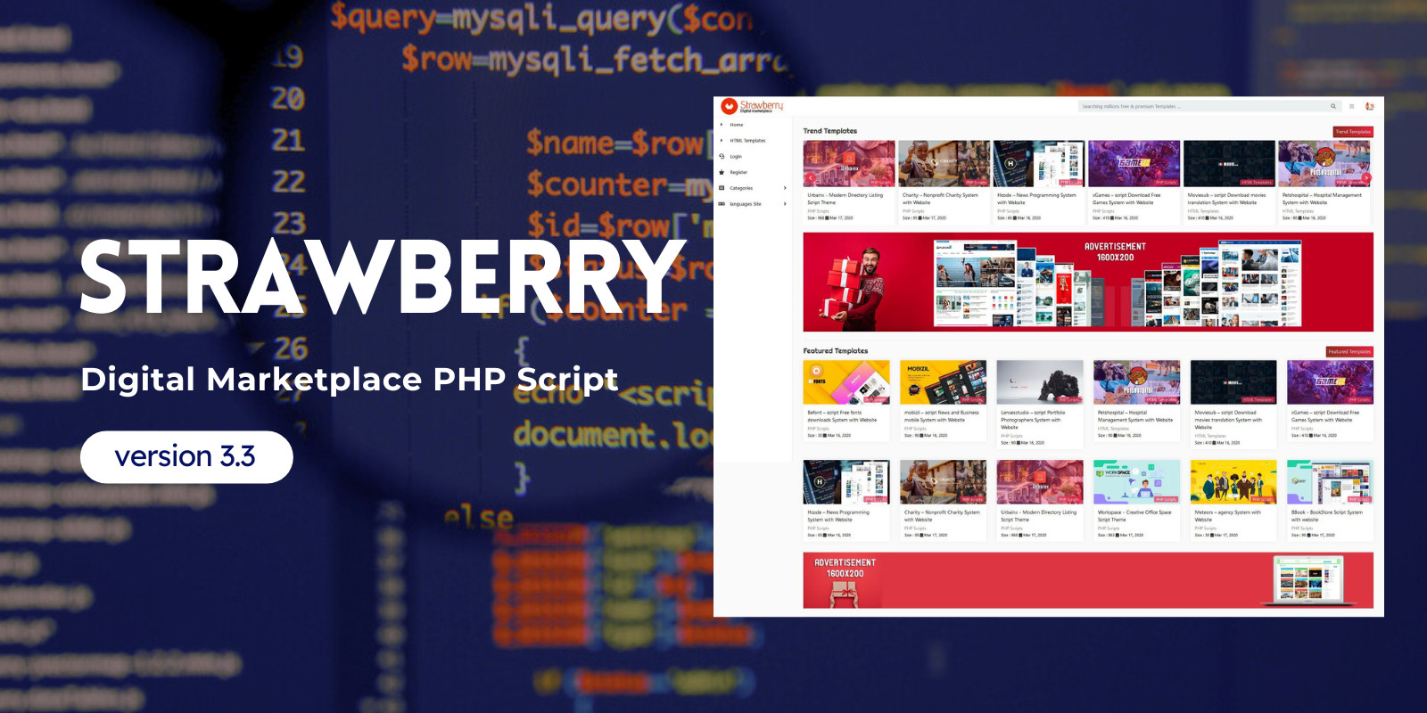 Strawberry - Digital Marketplace PHP Script