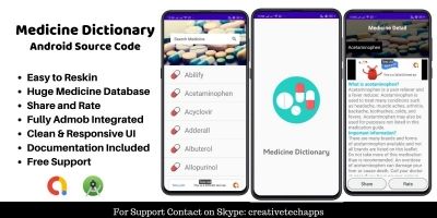 Medicine Dictionary - Android App Source Code
