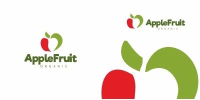 Apple Fruit Logo