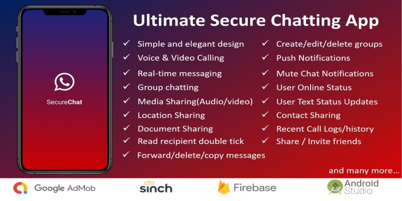 Ultimate Secure Chatting Mobile App Android