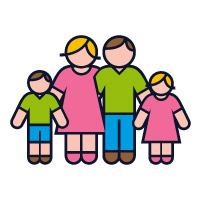Family Color Icon Set 