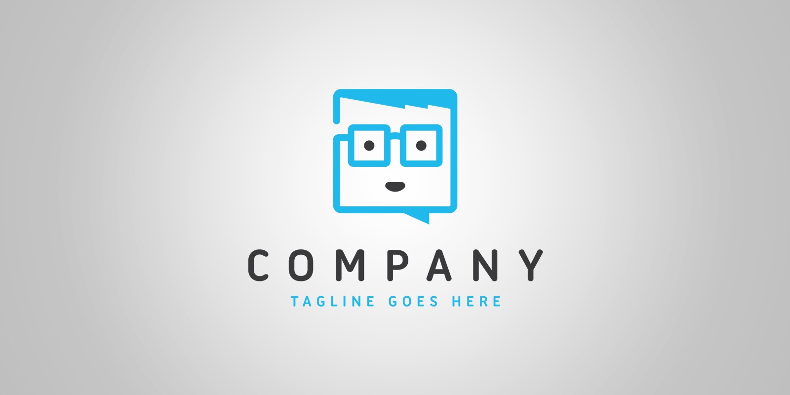 Geek Chat Logo Template