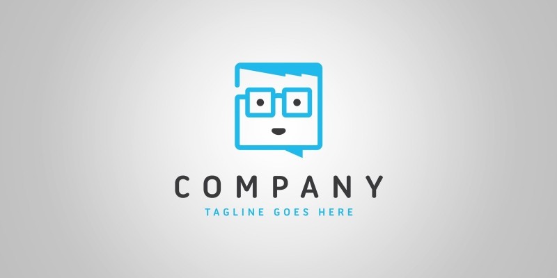 Geek Chat Logo Template