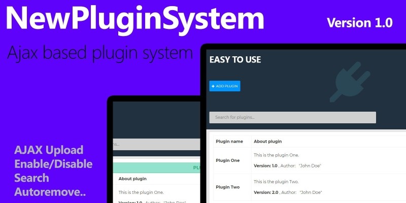 NewPluginSystem PHP