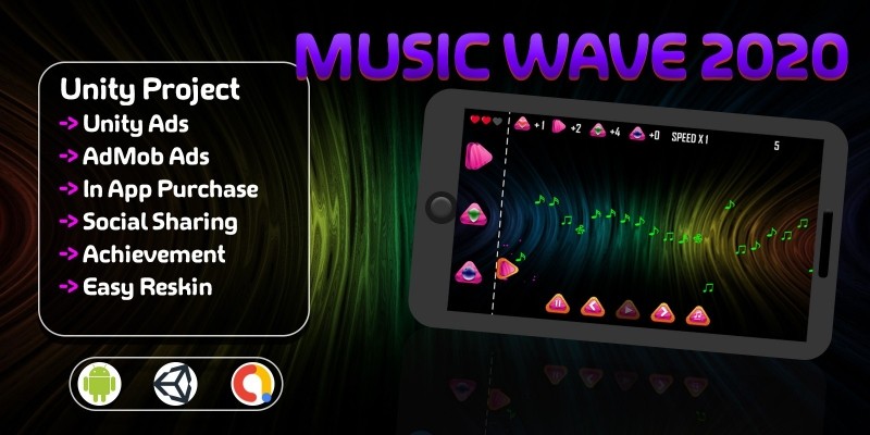 Music Tile -  Magic Beats Unity game