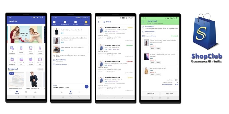 ShopClub eCommerce UI Kit - Android Kotlin