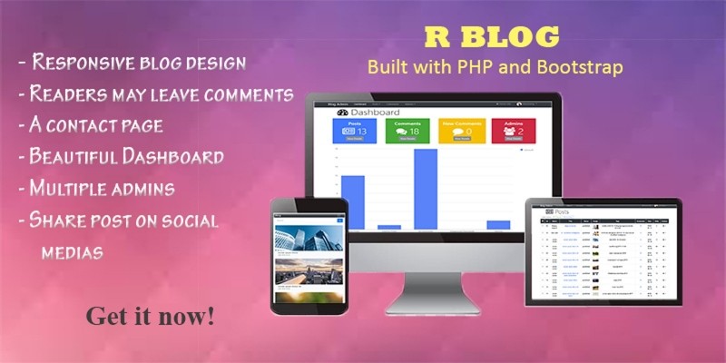 R Blog - Responsive Blog With Admin Panel