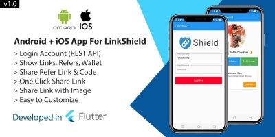 Android and iOS App For LinkShield - Flutter
