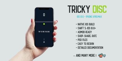 Tricky Disc - Native iOS Mobile App Source Code