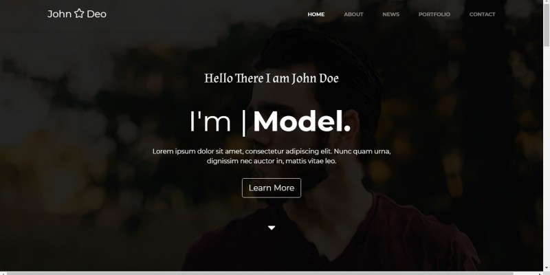 John Doe - HTML 5 Portfolio Template