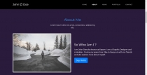 John Doe - HTML 5 Portfolio Template Screenshot 1