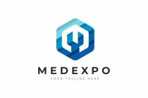 M Letter Hexagon Logo Screenshot 1
