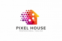 Colorful Pixel House  Logo Screenshot 1