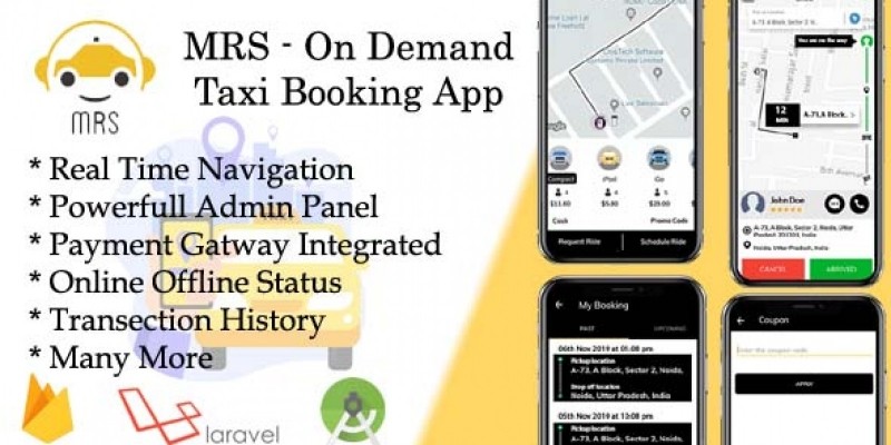 MRS - On Demand Taxi Booking Android App