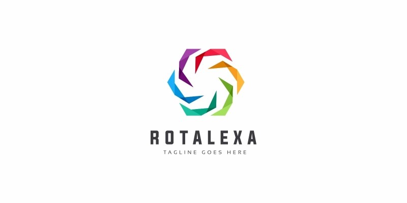 Rotation Circle Colorful Logo