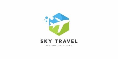 Air Travel Transport Logo