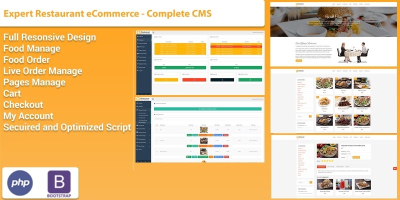 Expert Restaurant eCommerce - Complete CMS