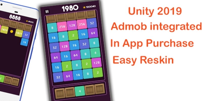 2048 Shoot And Merge Puzzle Unity Source Code