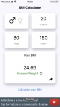 BMI Calculator - React App Template Screenshot 3