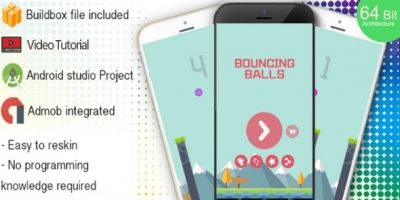 Bouncing Balls Buildbox Template With Admob