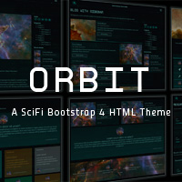 Orbit - Futuristic Scifi Bootstrap 4 HTML Theme