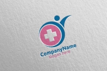 Health Care Cross Medical Hospital Logo Screenshot 1