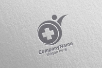 Health Care Cross Medical Hospital Logo Screenshot 3