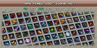 Rpg Pixel Loot Icons 1
