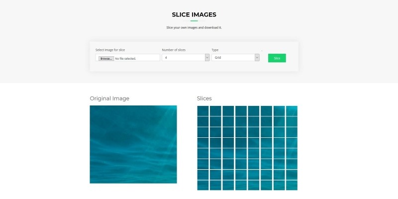 Image Slicer PHP