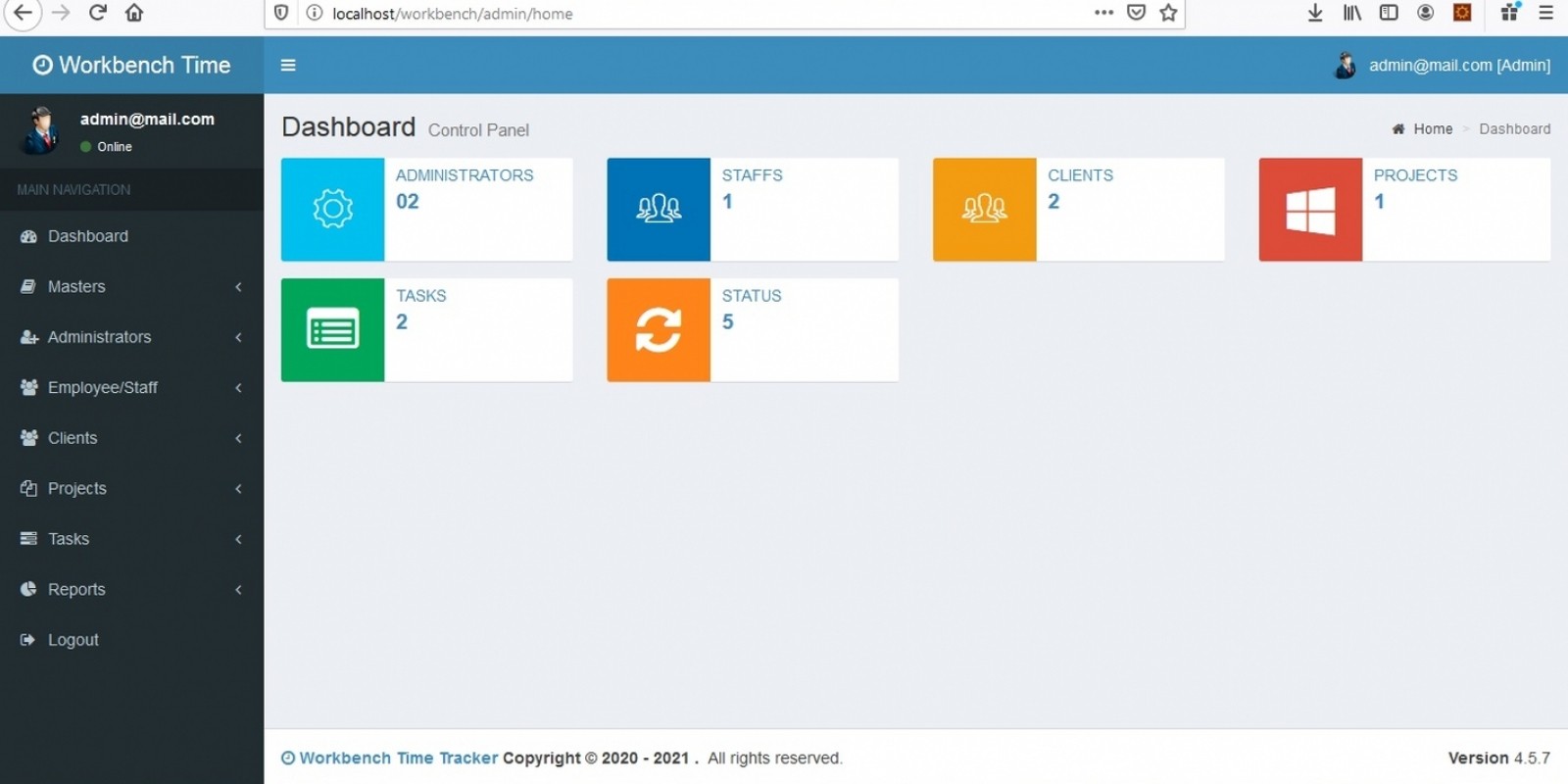 Workbench Project Time Tracker - PHP CodeIgniter by Shabeerpvmtr | Codester