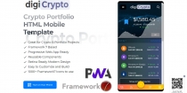 digiCrypto - Crypto Portfolio Mobile Template Screenshot 1