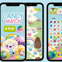 Candy Match 3 Game Assets Graphics