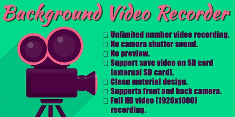 Background Video Recorder Android Code With Admob