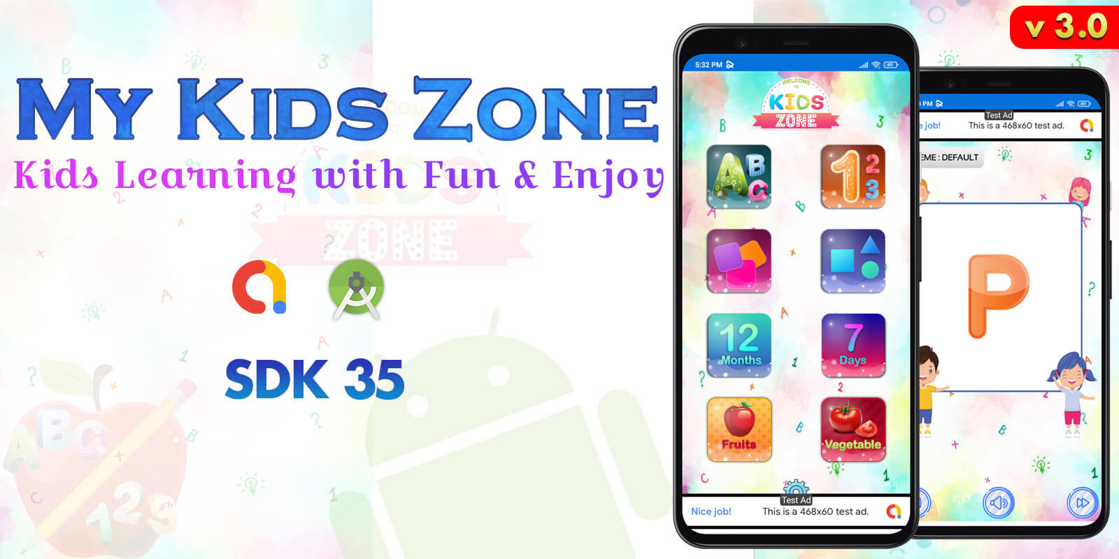 My Kids Zone - Kids Prelearning School Android App