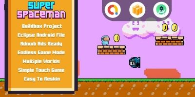 Super Spaceman World - Buildbox Template