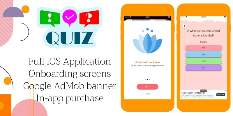 Quiz Time - Full iOS Application