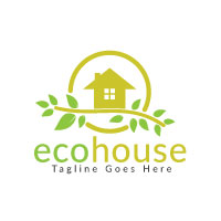 Eco House Logo Design