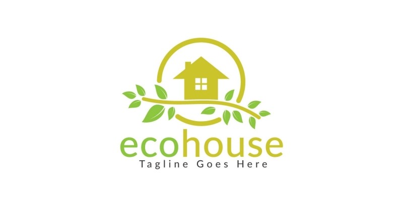 Eco House Logo Design