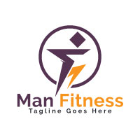 Man Fitness Logo Design