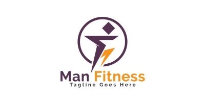 Man Fitness Logo Design