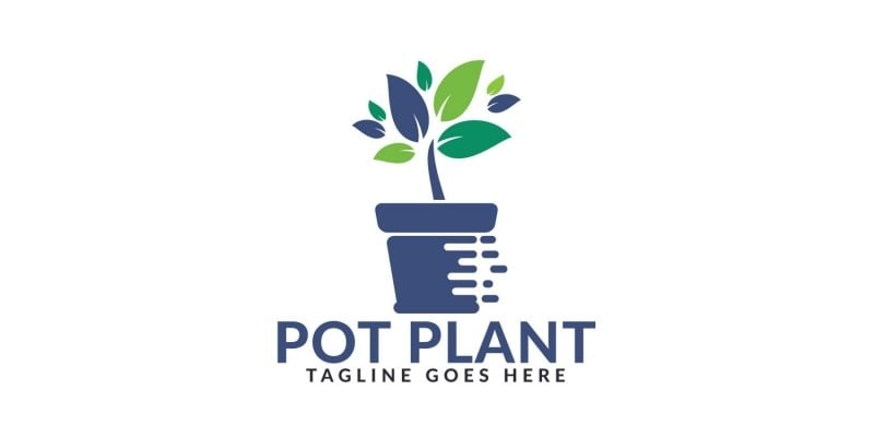 Pot Plant Logo Design