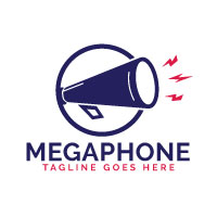 Megaphone Vector Logo Design 