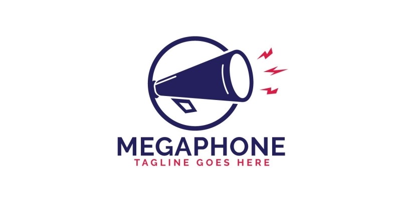 Megaphone Vector Logo Design 