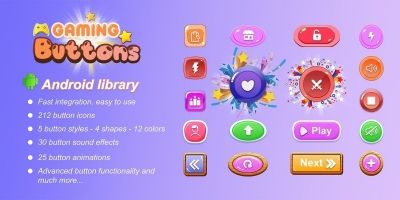 Awesome gaming buttons - Android library