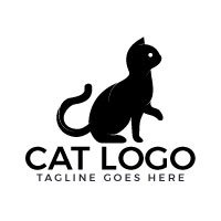 The Cat Logo Design.