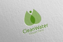 Green Water Drop Health Care Logo Screenshot 1